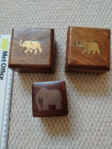 Set elephant wooden - 3,