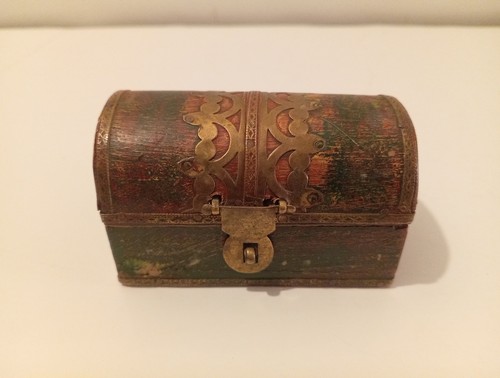 Wooden brass miniature - brass,