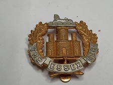 Essex Regiment gilt Cap Badge