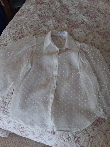 Zara semi sheer white - zara,