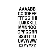 Small Vinyl Letters Stickers 10-30mm A-Z  Self Adhesive Black or White