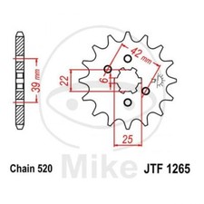 SPROCKET 14 TEETH STEP 520