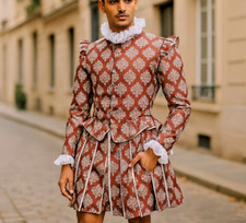 Elizabethan Mens Costume Shakespeare Othello Outfit Renaissance Doublet Pants