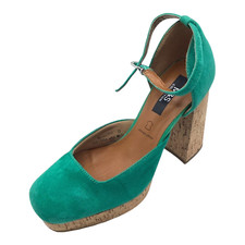 M&S Womens Ladies Green Suede