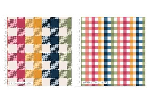 Autumn gingham checkered - autumn,