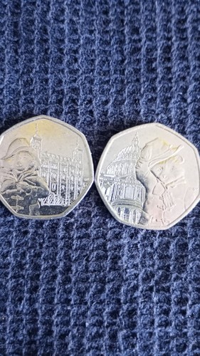 50p pieces paddington bear - uk,