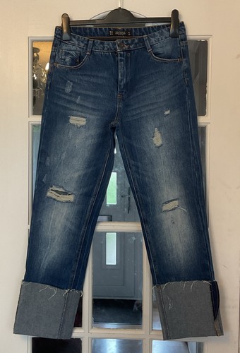 Zara blue ripped folded - zara,