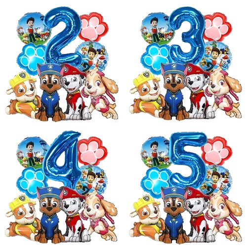 9pcs cartoon paw patrol foil - cartoon,