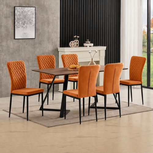 Set velvet dining chairs - set,