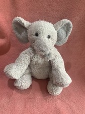 Mothercare Grey Elephant Mc173 Soft Toy Plush Comforter ~ Freshly Washed 8" Sits