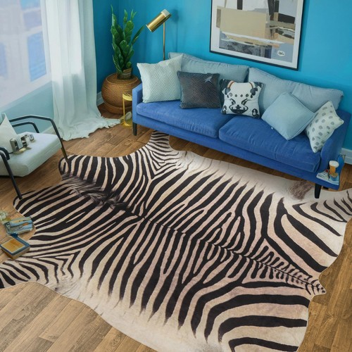 Guzareuu zebra print rug - zebra, 8x10