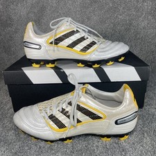 Retro Adidas Predator Football Boots Size 7.5 UK Absolado X TRX SG White Yellow