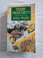 Terry Pratchett Soul Music: A Discworld Novel Paperback Signed Copy