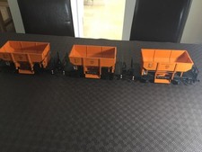 LGB 45mm Gauge OEG hopper Wagons Orange.  Rake Of 3.