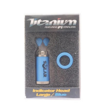 Solar Tackle Titanium Indicator Heads Large Blue x 3