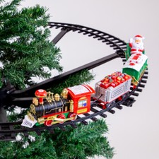 Christmas tree train set - christmas,