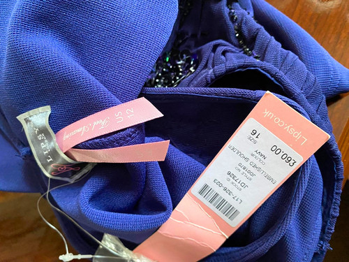 Lipsy navy embellished sequin - navy,