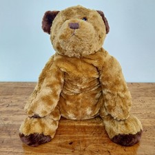 Vintage Huggie The Teddy Bear Adoption Agency Plush Soft Toy Brown Large 17"