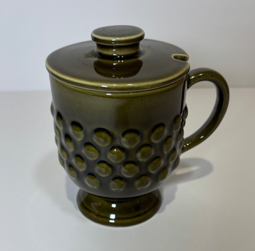 Vintage forrest green hobnail - green,