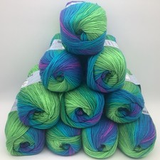 Yarn Outlet Variegated Double  Knitting Crochet  Yarn Cakes 10X100g Balls-159