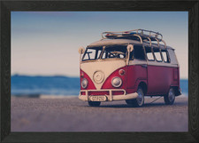 Surf bus Framed Wall Art