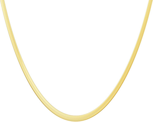 14k gold plated - gold, herringbone