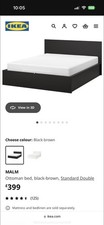 Ikea Malm Double Bed 