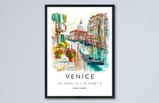 Venice Watercolor Poster