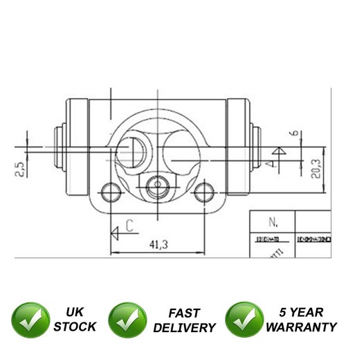 Wheel brake cylinder - brake,