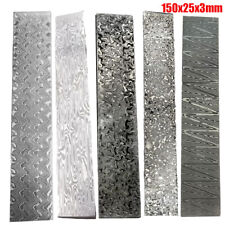 Damascus Steel Billet Sandwich Plate Material Patterned Steel Quenched