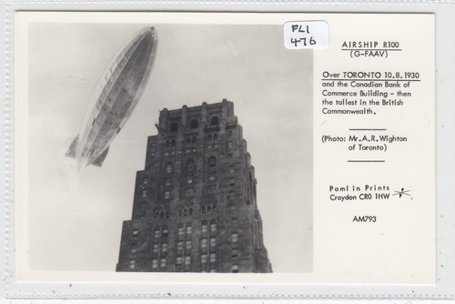 Airship r100 over toronto - r100,