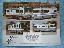 HAWKINS AEROSPORT MOTORHOME RV BROCHURE (FORD GMC MOTOR COACH CAMPER VAN)