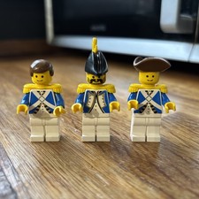 Lego Vintage Pirates Mini figures Imperial Soldiers, Governor x3 