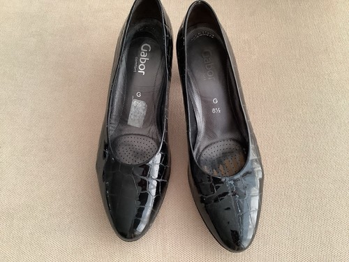 Gabor black patent - black, shoes