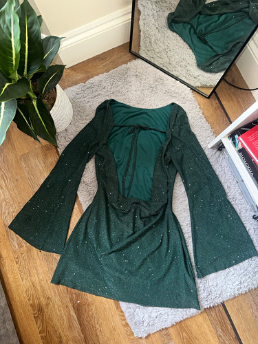 Vintage women green glitter - women,