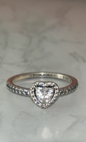 Pandora elevated heart ring