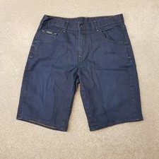 Armani Exchange Mens Shorts 31 Blue Denim Wash Jeans Zip Fly AX W31