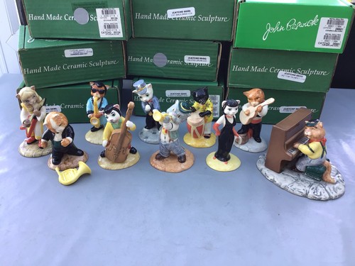 Beswick cat jazz band set - jazz,