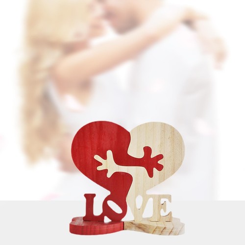 Heart shaped wooden - shaped,