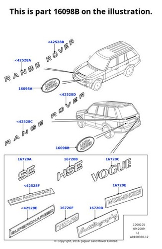 Land rover genuine - genuine, plate
