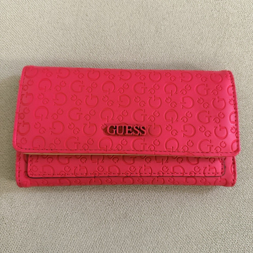 Guess pink logo embossed - pink,
