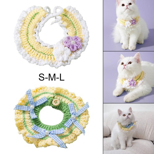 Knitted cat collar neck - knitted,