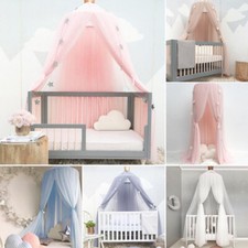 Kid Baby Bed Canopy Bedcover Mosquito Net Princess Curtain Bedding Dome Tent UK.