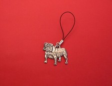 English Bulldog Pewter Mobile Phone USB Stick Charm Mothers Day Christmas Gift
