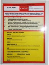 VHF DSC Mayday Procedure Card