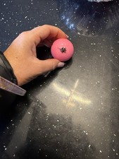 Pink golf ball 