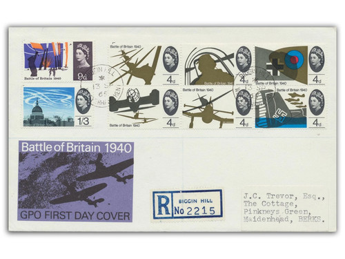 1965 battle britain - britain, fdc
