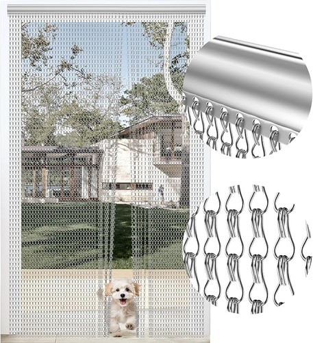 Aluminium door fly screen - aluminium,