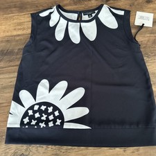 Victoria Beckham for Kids Stunning Black Sleeveless Blouse BNWT XL