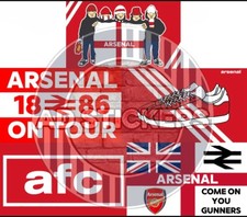 10 ARSENAL FOOTBALL STICKERS